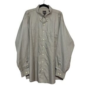 Jos A Bank Traveler's No Wrinkle Dress‎ Shirt Mens Sz XXL Preppy Ivy League